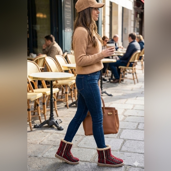 Gucci Fria Merino Wool Horsebit Houndstooth Wool Ankle Boot Women size 41 - Picture 2 of 10